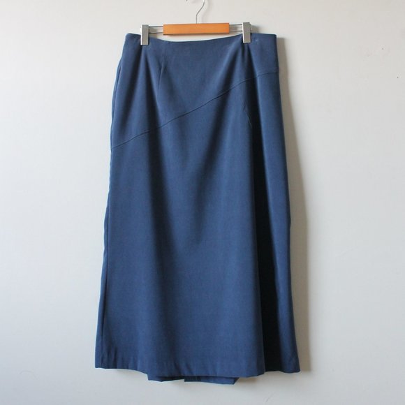 90s Vintage Sport Collection Petite 'Stretch' Maxi Skirt Size 18/36W - Picture 1 of 4